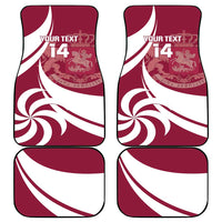 Custom Georgia Rugby Car Mats Go Borjgalosnebi