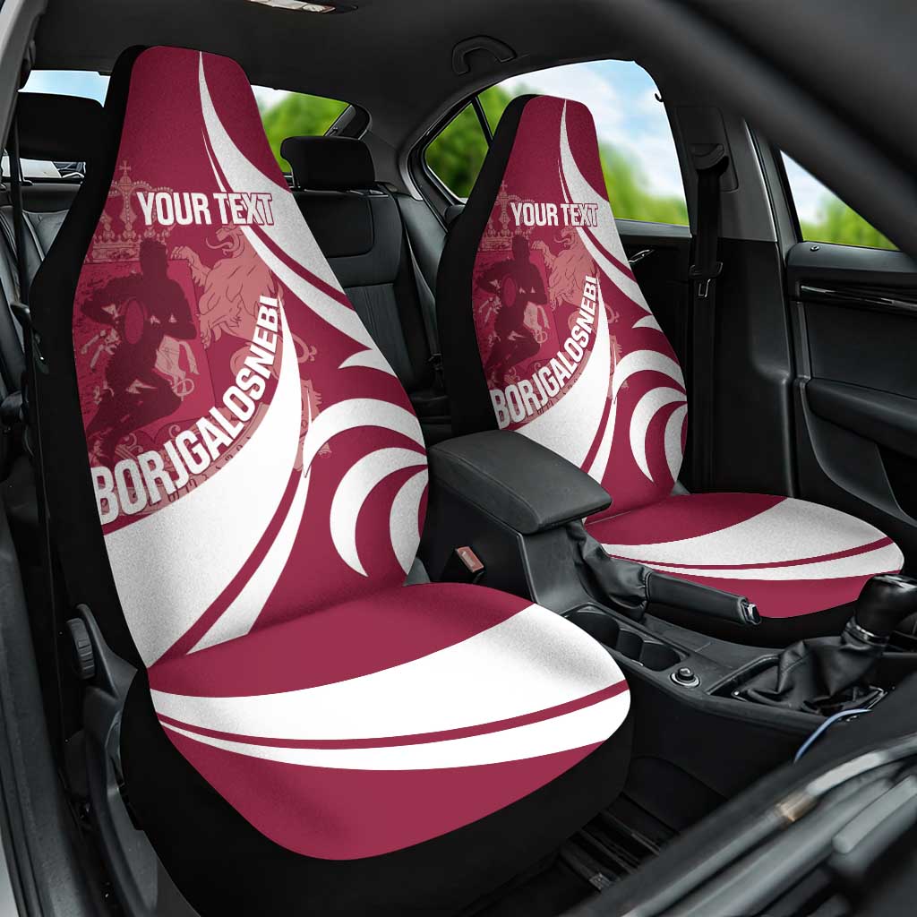 Custom Georgia Rugby Car Seat Cover Go Borjgalosnebi