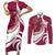 Custom Georgia Rugby Couples Matching Short Sleeve Bodycon Dress and Long Sleeve Button Shirt Go Borjgalosnebi