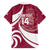 Custom Georgia Rugby Family Matching Off The Shoulder Long Sleeve Dress and Hawaiian Shirt Go Borjgalosnebi