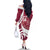 Custom Georgia Rugby Family Matching Off The Shoulder Long Sleeve Dress and Hawaiian Shirt Go Borjgalosnebi