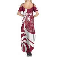 Custom Georgia Rugby Family Matching Summer Maxi Dress and Hawaiian Shirt Go Borjgalosnebi