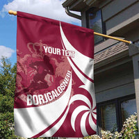 Custom Georgia Rugby Garden Flag Go Borjgalosnebi