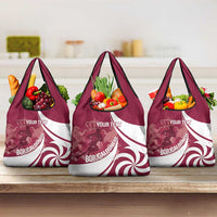 Custom Georgia Rugby Grocery Bag Go Borjgalosnebi