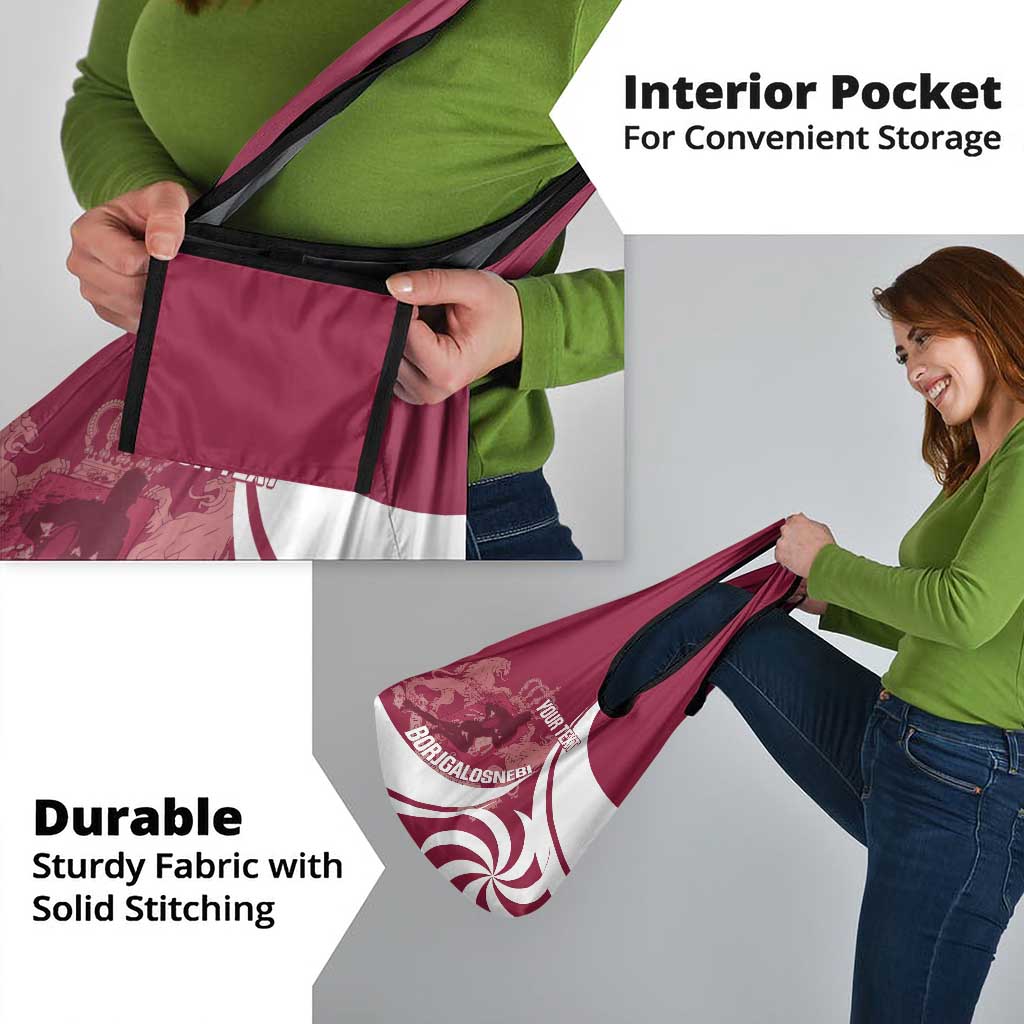 Custom Georgia Rugby Grocery Bag Go Borjgalosnebi