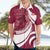 Custom Georgia Rugby Hawaiian Shirt Go Borjgalosnebi