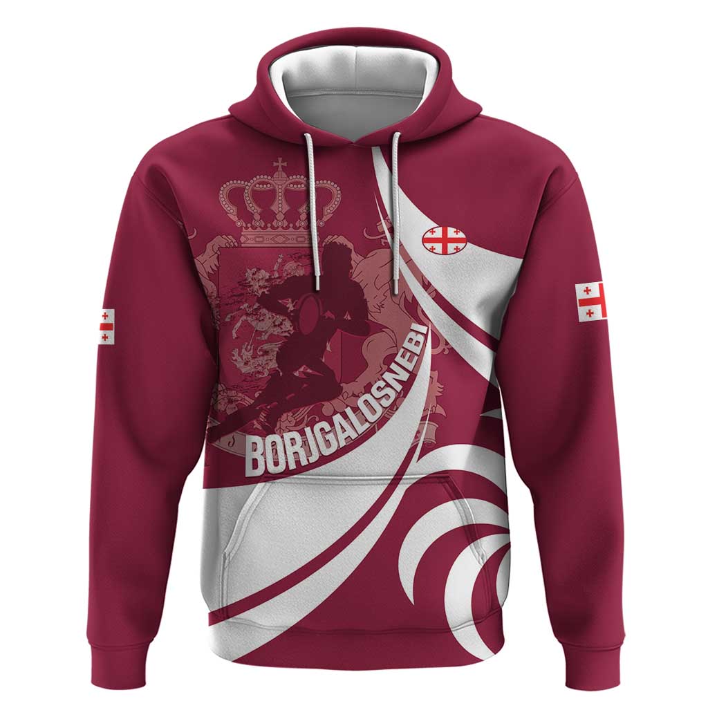 Custom Georgia Rugby Hoodie Go Borjgalosnebi