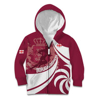 Custom Georgia Rugby Kid Hoodie Go Borjgalosnebi