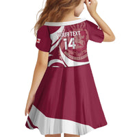 Custom Georgia Rugby Kid Short Sleeve Dress Go Borjgalosnebi