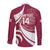 Custom Georgia Rugby Long Sleeve Button Shirt Go Borjgalosnebi