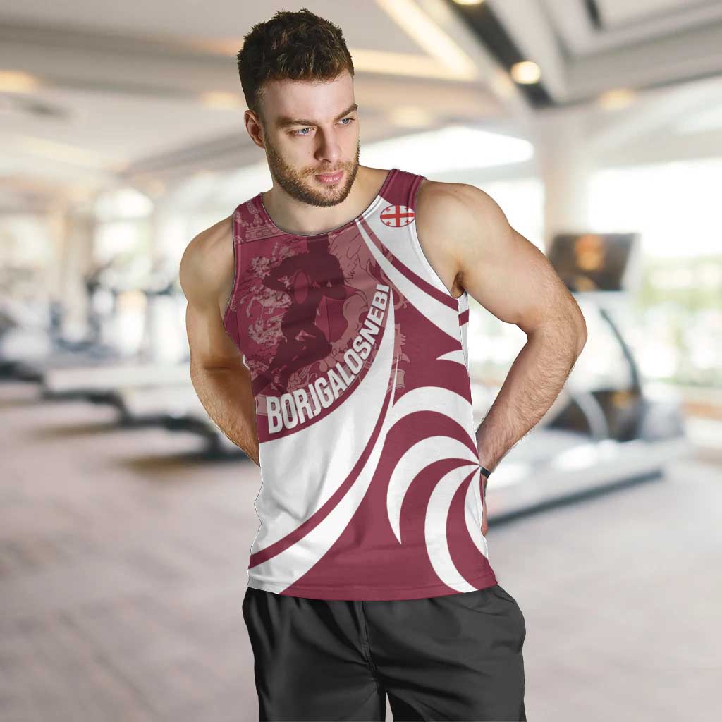 Custom Georgia Rugby Men Tank Top Go Borjgalosnebi
