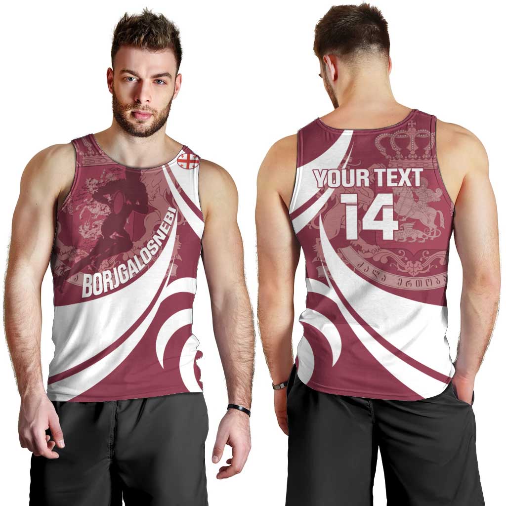 Custom Georgia Rugby Men Tank Top Go Borjgalosnebi