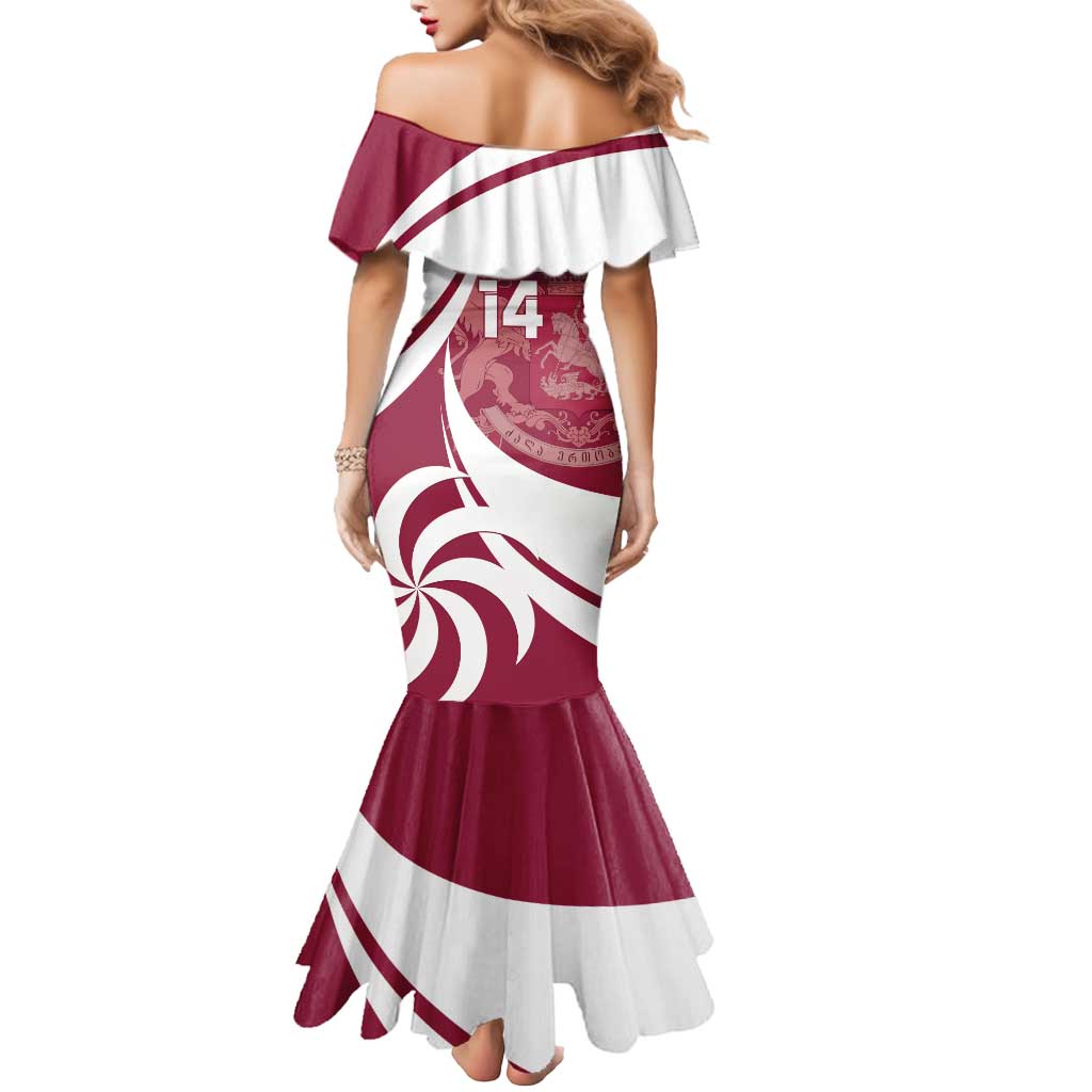 Custom Georgia Rugby Mermaid Dress Go Borjgalosnebi
