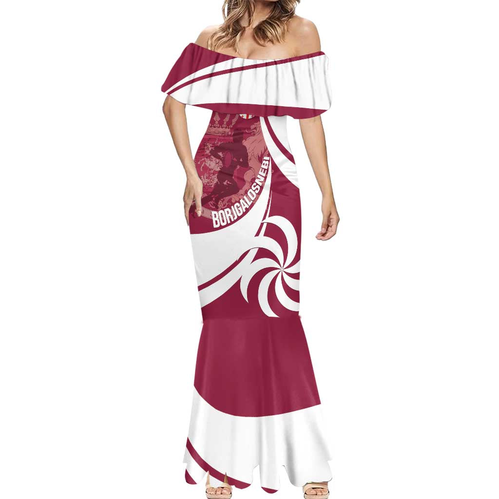 Custom Georgia Rugby Mermaid Dress Go Borjgalosnebi