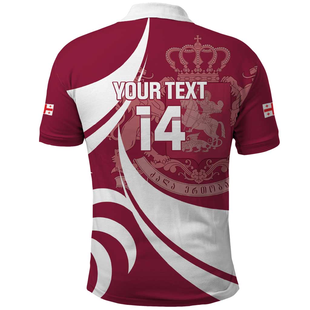 Custom Georgia Rugby Polo Shirt Go Borjgalosnebi