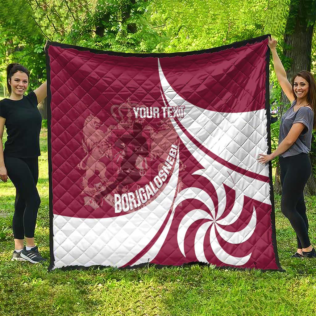 Custom Georgia Rugby Quilt Go Borjgalosnebi