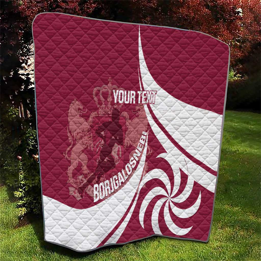 Custom Georgia Rugby Quilt Go Borjgalosnebi