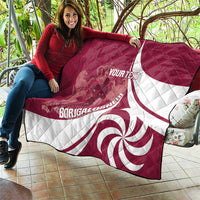 Custom Georgia Rugby Quilt Go Borjgalosnebi