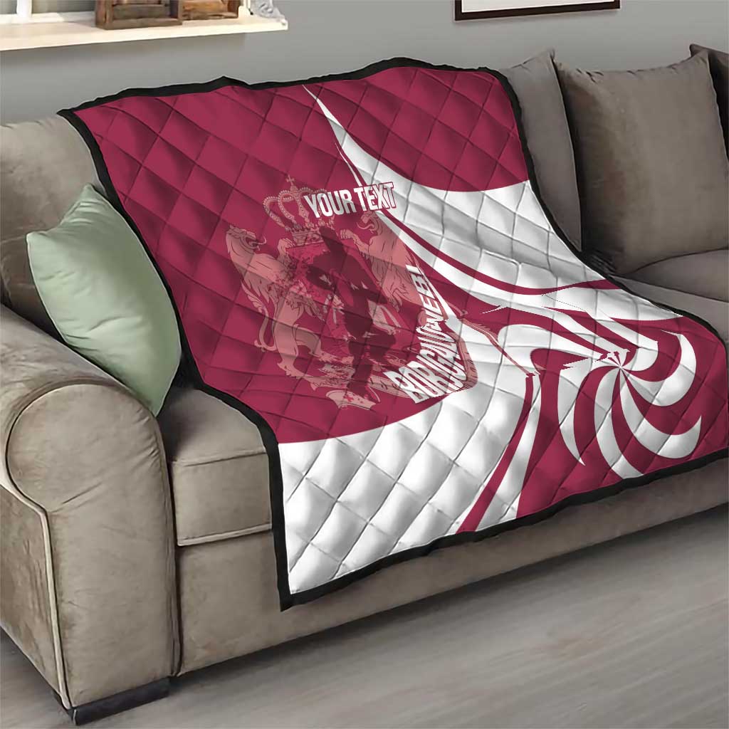 Custom Georgia Rugby Quilt Go Borjgalosnebi