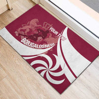 Custom Georgia Rugby Rubber Doormat Go Borjgalosnebi