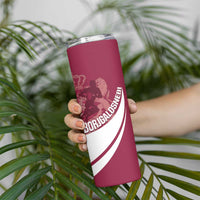 Custom Georgia Rugby Skinny Tumbler Go Borjgalosnebi