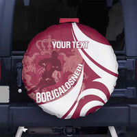Custom Georgia Rugby Spare Tire Cover Go Borjgalosnebi