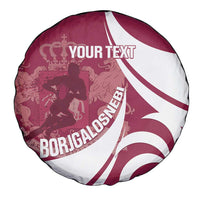 Custom Georgia Rugby Spare Tire Cover Go Borjgalosnebi
