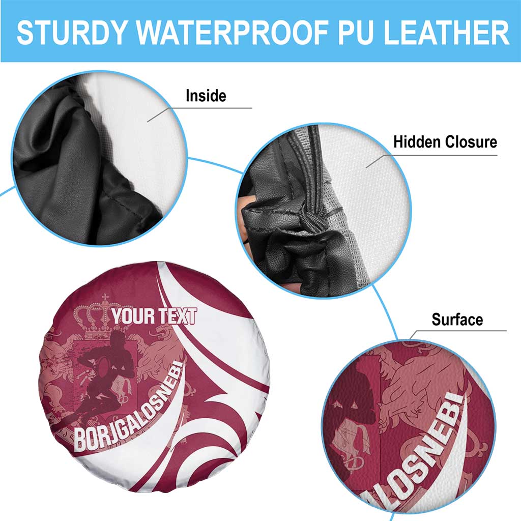 Custom Georgia Rugby Spare Tire Cover Go Borjgalosnebi