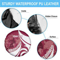 Custom Georgia Rugby Spare Tire Cover Go Borjgalosnebi