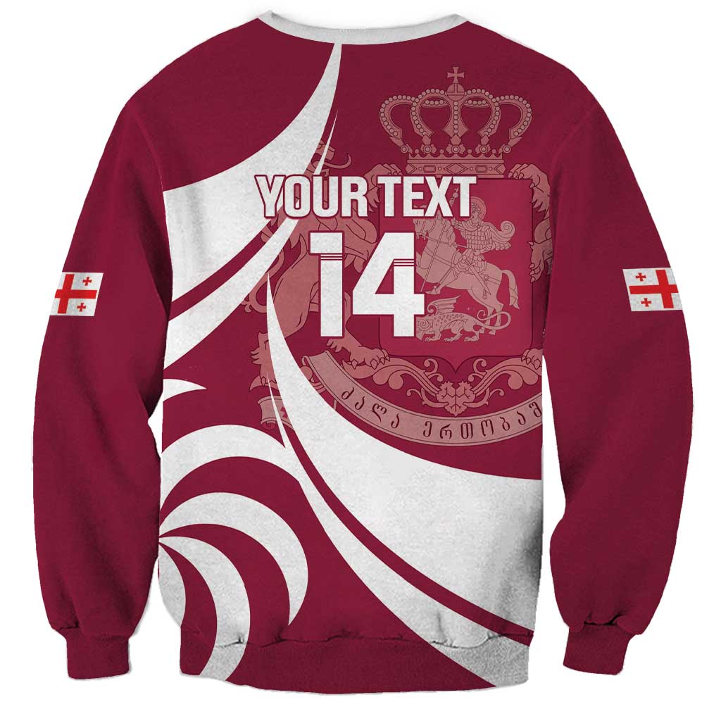 Custom Georgia Rugby Sweatshirt Go Borjgalosnebi
