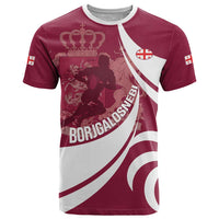 Custom Georgia Rugby T Shirt Go Borjgalosnebi