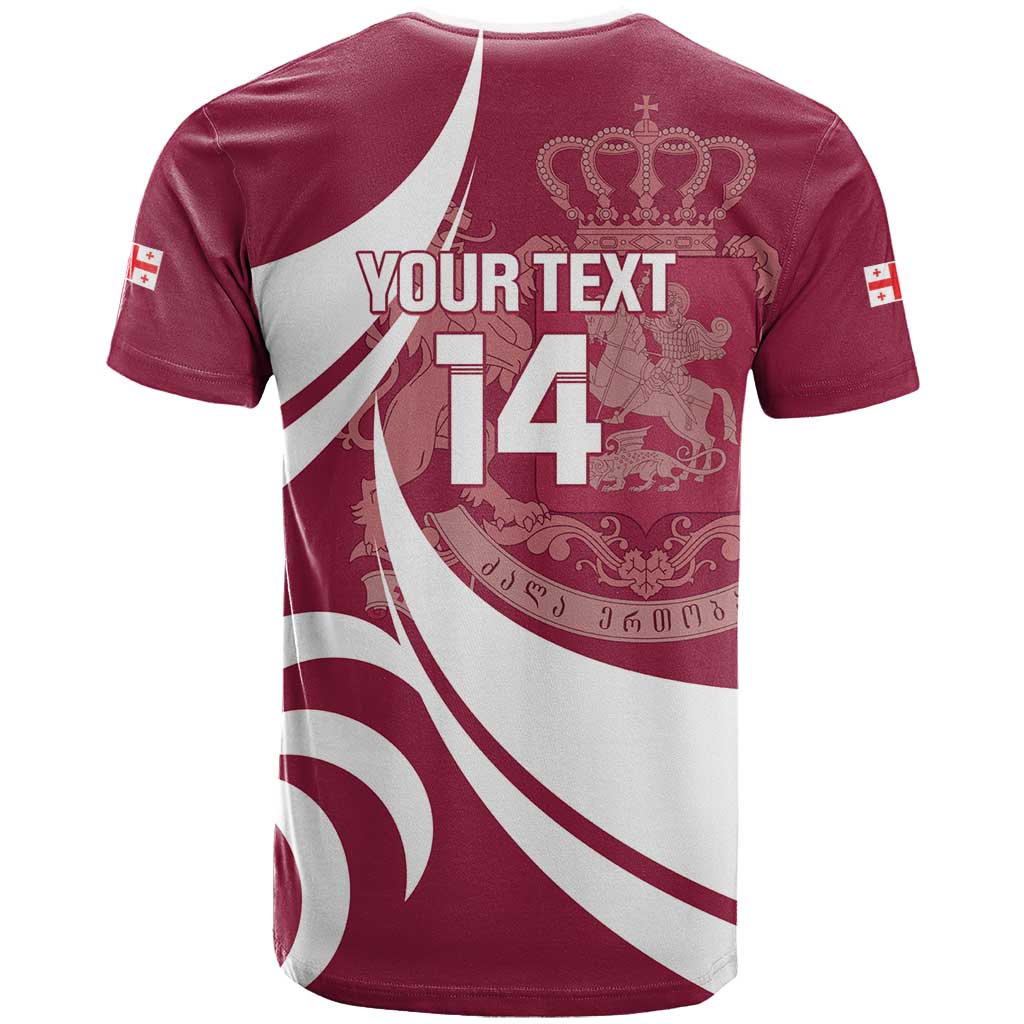 Custom Georgia Rugby T Shirt Go Borjgalosnebi