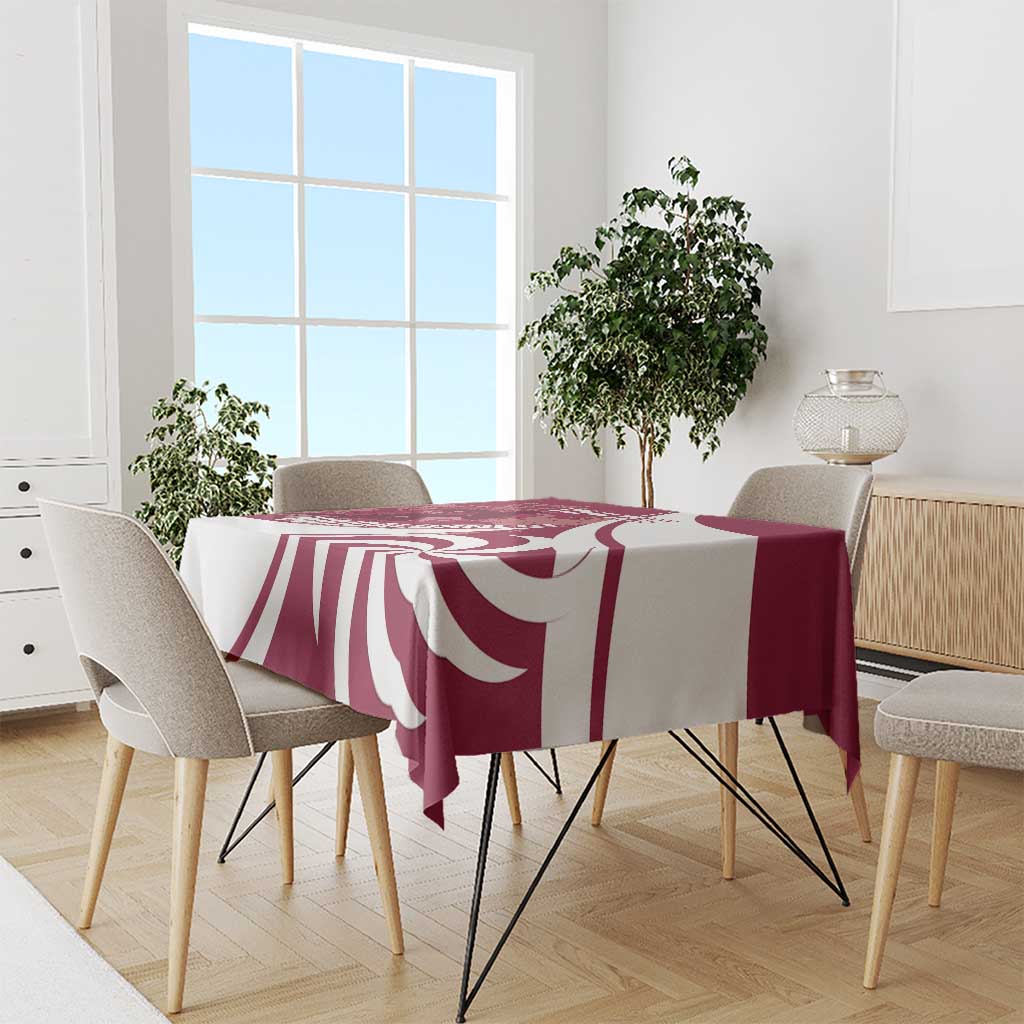 Custom Georgia Rugby Tablecloth Go Borjgalosnebi