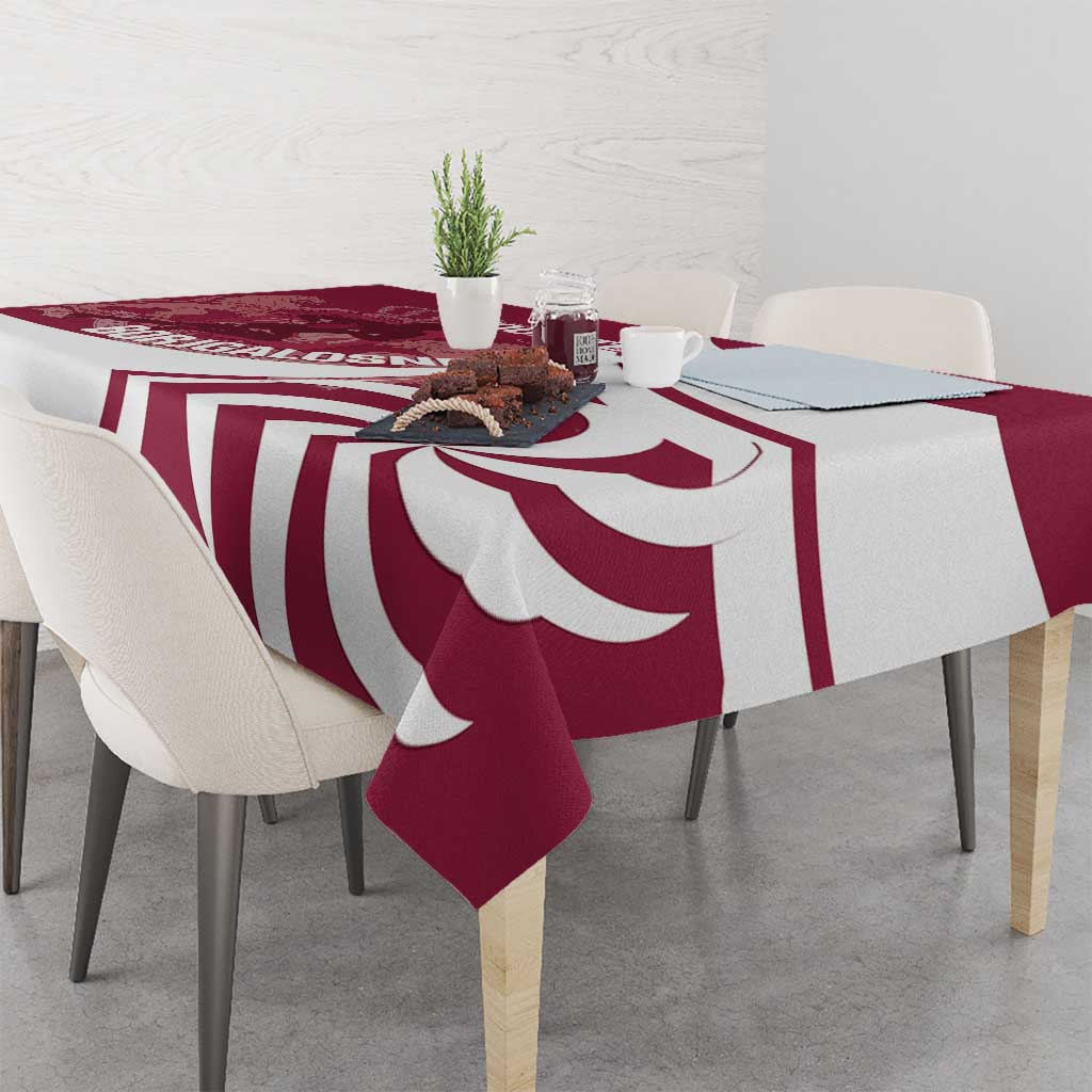 Custom Georgia Rugby Tablecloth Go Borjgalosnebi