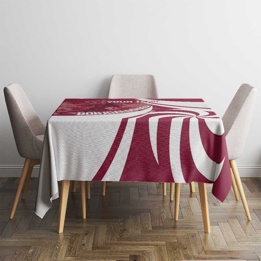 Custom Georgia Rugby Tablecloth Go Borjgalosnebi