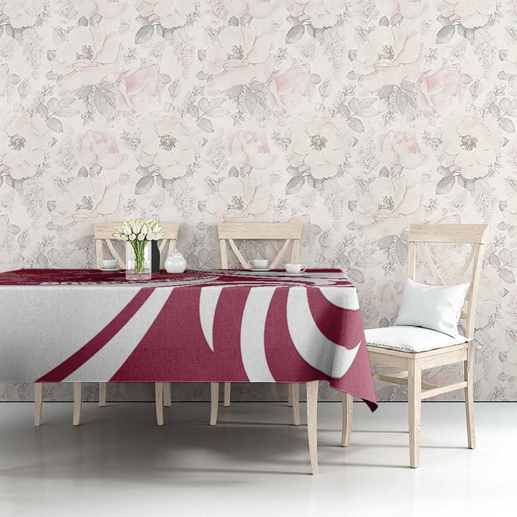 Custom Georgia Rugby Tablecloth Go Borjgalosnebi