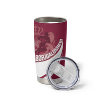 Custom Georgia Rugby Tumbler Cup Go Borjgalosnebi