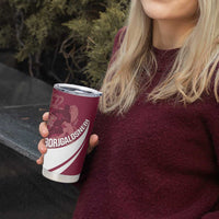 Custom Georgia Rugby Tumbler Cup Go Borjgalosnebi