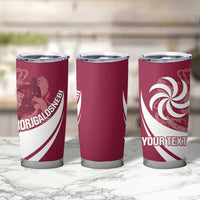 Custom Georgia Rugby Tumbler Cup Go Borjgalosnebi