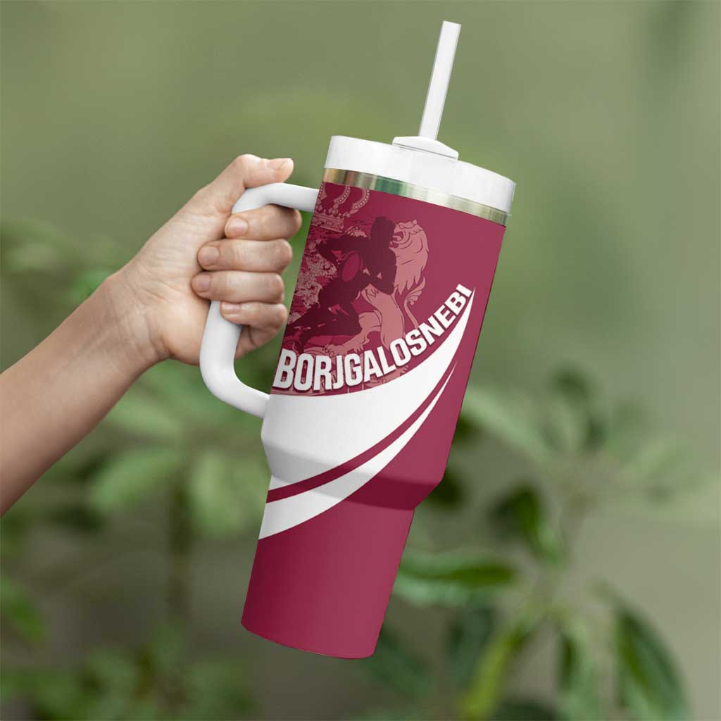 Custom Georgia Rugby Tumbler With Handle Go Borjgalosnebi