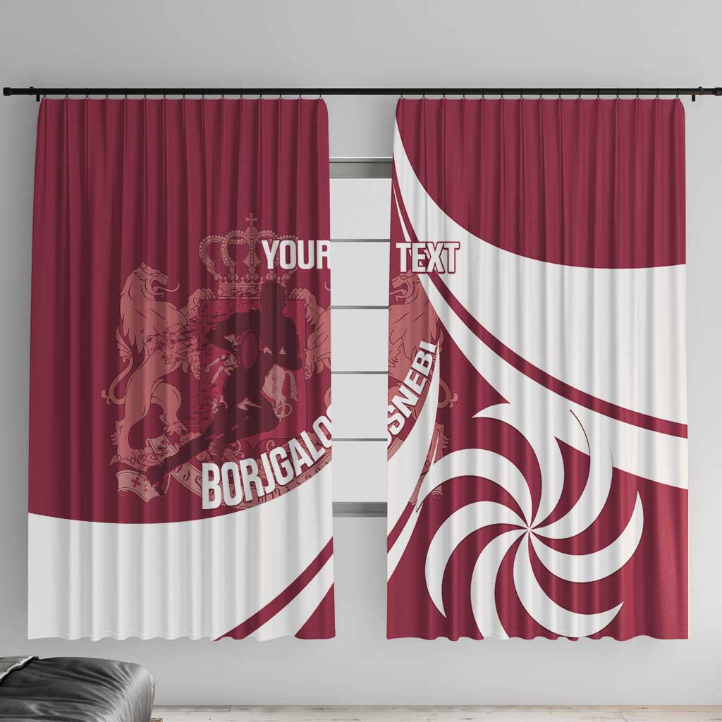 Custom Georgia Rugby Window Curtain Go Borjgalosnebi