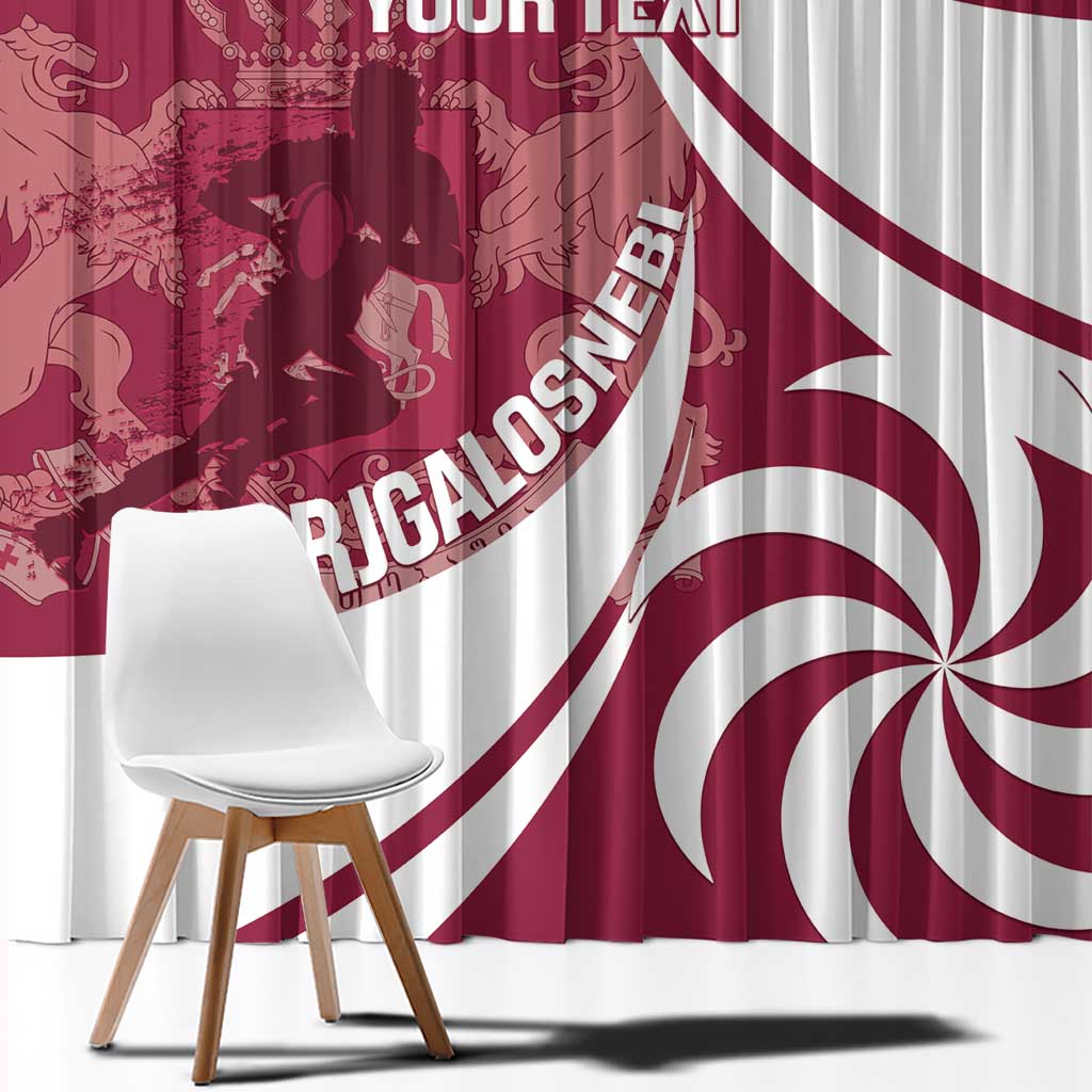 Custom Georgia Rugby Window Curtain Go Borjgalosnebi