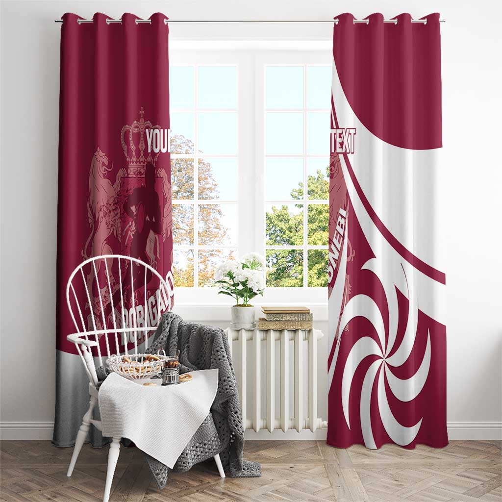 Custom Georgia Rugby Window Curtain Go Borjgalosnebi
