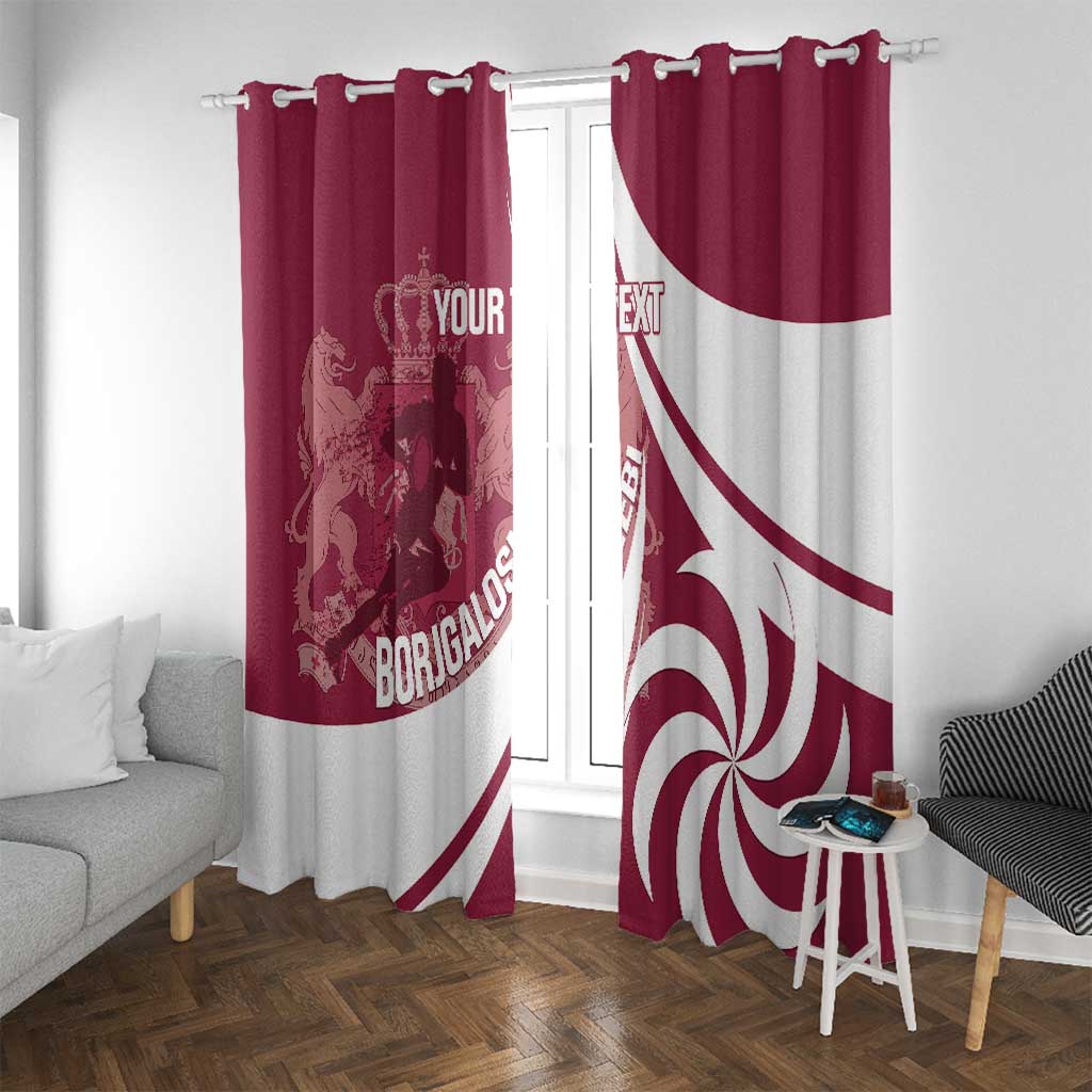 Custom Georgia Rugby Window Curtain Go Borjgalosnebi