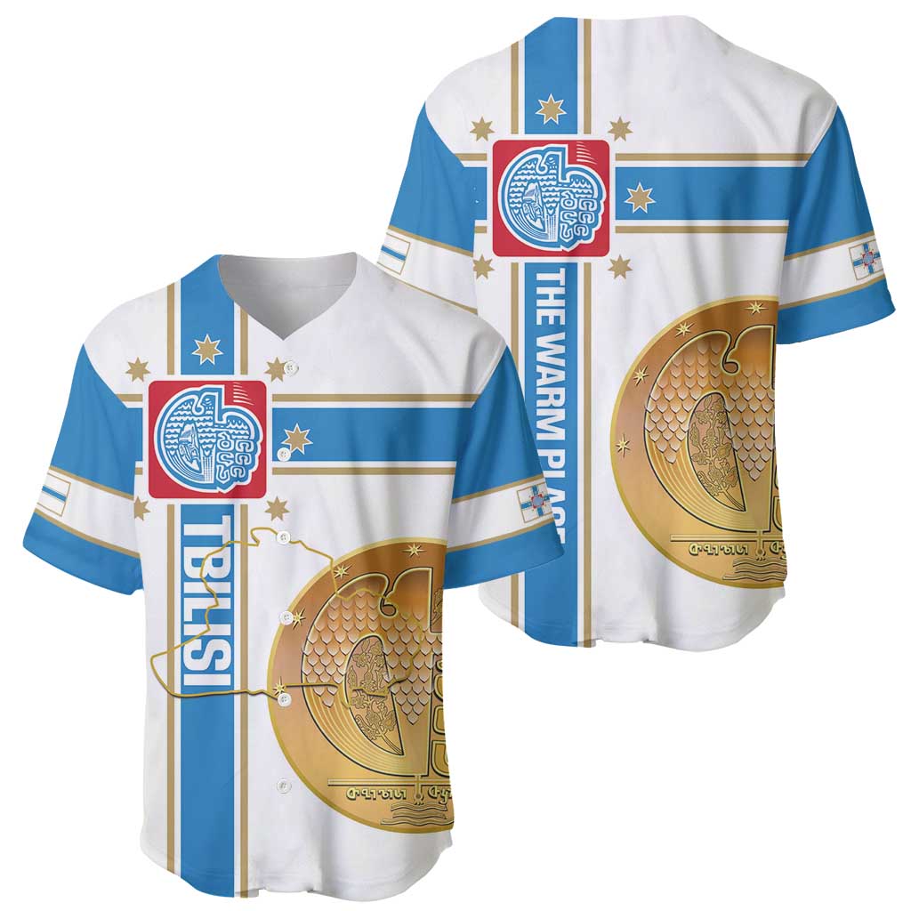 Georgia Tbilisi Capital Baseball Jersey The Warm Place Flag Style