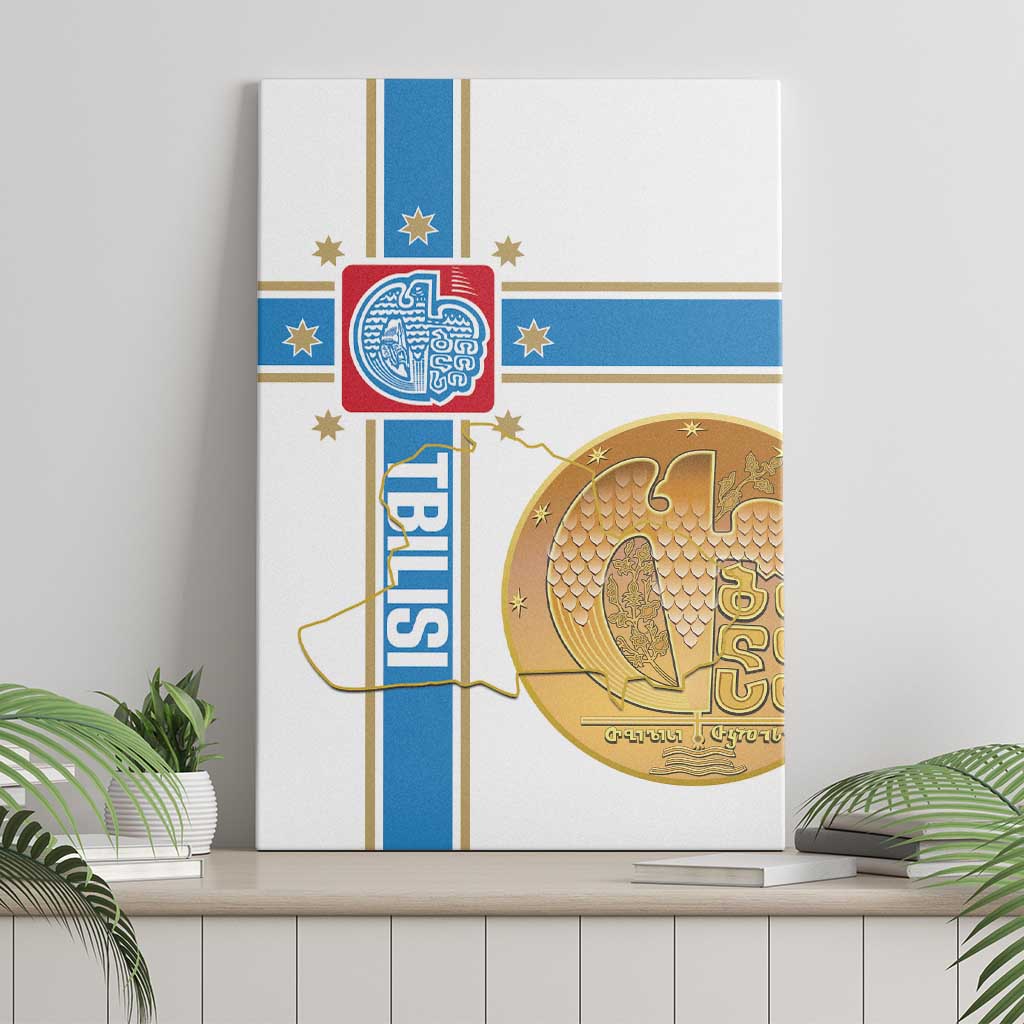 Georgia Tbilisi Capital Canvas Wall Art The Warm Place Flag Style