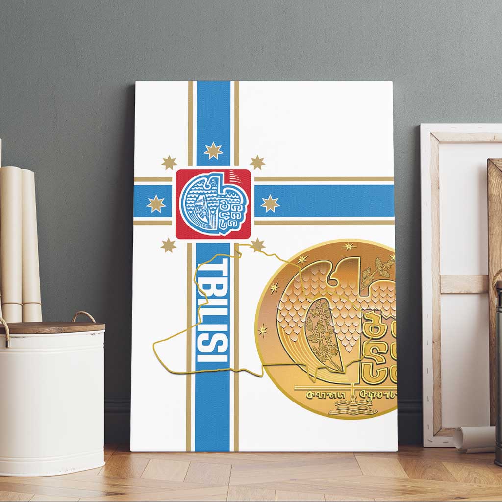 Georgia Tbilisi Capital Canvas Wall Art The Warm Place Flag Style