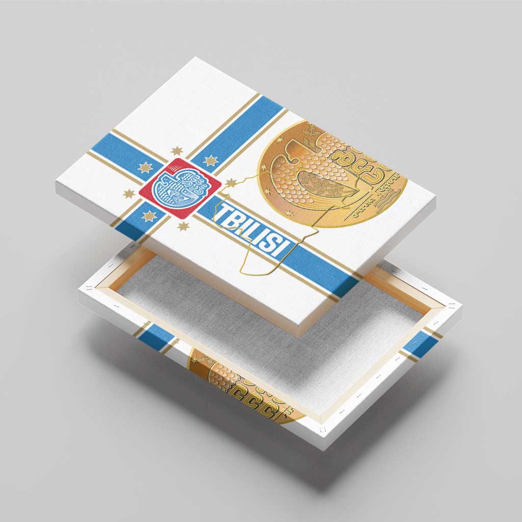 Georgia Tbilisi Capital Canvas Wall Art The Warm Place Flag Style