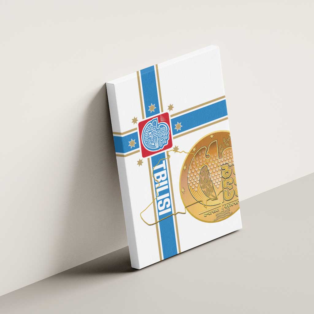 Georgia Tbilisi Capital Canvas Wall Art The Warm Place Flag Style