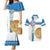Georgia Tbilisi Capital Couples Matching Mermaid Dress and Hawaiian Shirt The Warm Place Flag Style